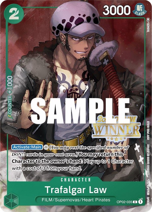 Trafalgar Law (Offline Regional 2023) [Winner] [One Piece Promotion Cards]