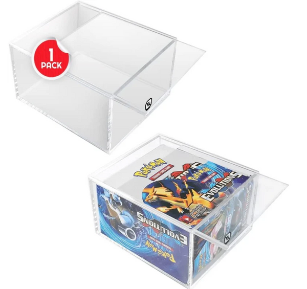 Pokemon Booster Box Acrylic Protector with Sliding Lid Anti-UV