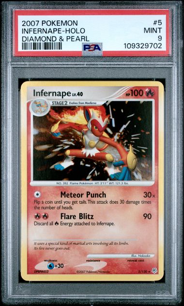 Infernape lv.40 - DIAMOND & PEARL - PSA 9