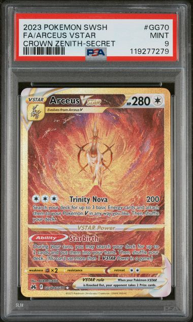 Arceus VSTAR - CROWN ZENITH - PSA 9