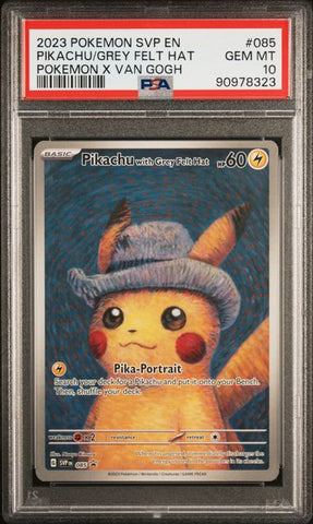 Pikachu with Grey Felt Hat - SV BLACK STAR PROMOS - PSA 10