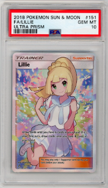 PSA10 - Lillie #151 - Ultra Prism