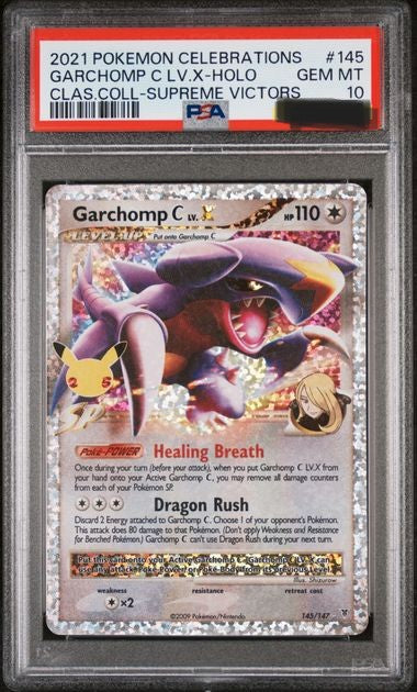 Garchomp lv.X - CELEBRATIONS - PSA 10