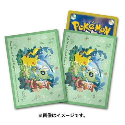 Card Sleeve - Japan-exclusive - Pikachu $ Celebi (Pack of 64)