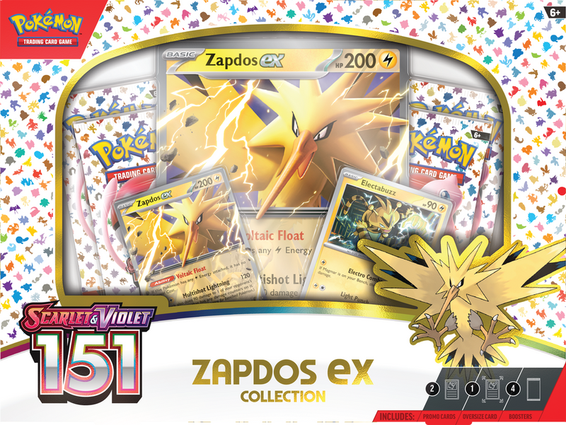 POKEMON 151 - SV3.5 ZAPDOS EX COLLECTION - Comfy Hobbies