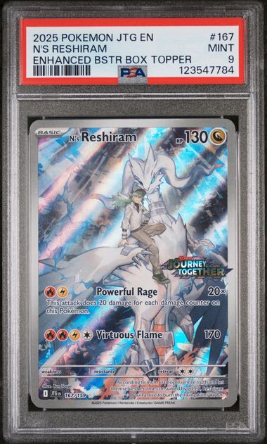 N's Reshiram - JOURNEY TOGETHER - PSA 9