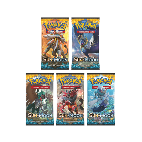 Sun & Moon Base Set Booster Pack Art Set