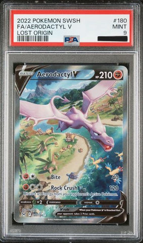 Aerodactyl V - LOST ORIGIN - PSA 9