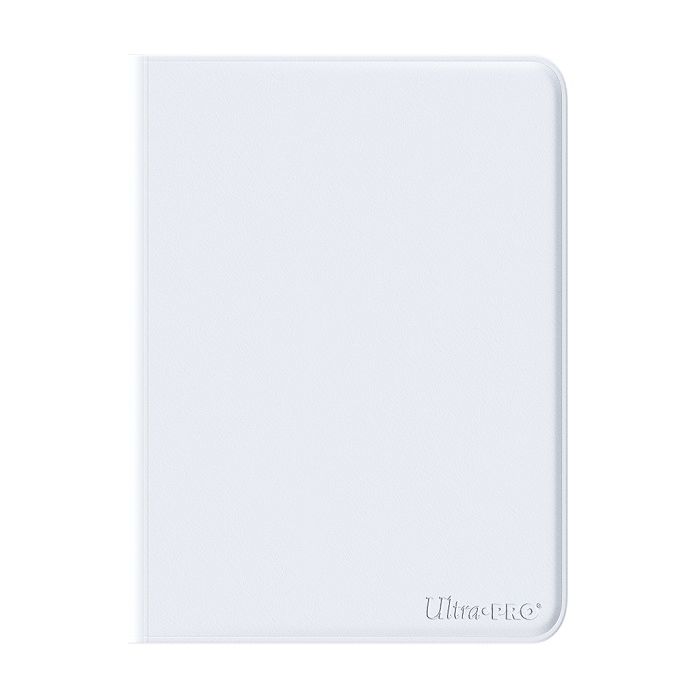 Ultra Pro 9 PKT Zippered Binder Vivid White - Comfy Hobbies