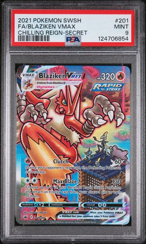 Blaziken VMAX - CHILLING REIGN - PSA 9