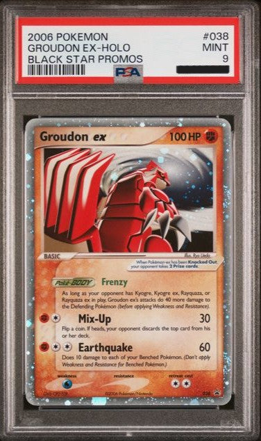 Groudon ex - NINTENDO BLACK STAR PROMOS - PSA 9