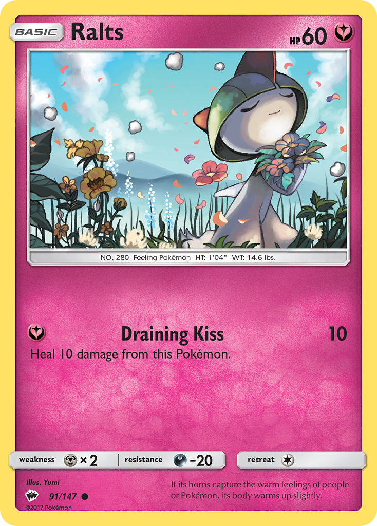 Ralts (91/147) [Sun & Moon: Burning Shadows] - Comfy Hobbies