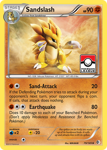 Sandslash (79/149) [Black & White: Boundaries Crossed] - Comfy Hobbies