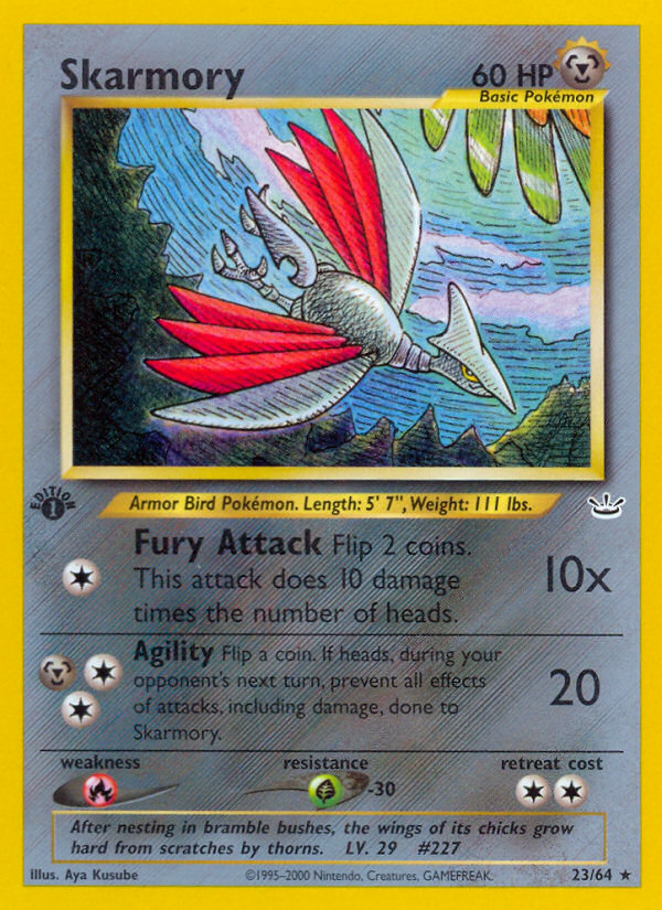 Skarmory (23/64) [Neo Revelation 1st Edition] - Comfy Hobbies