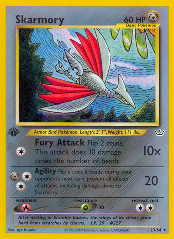 Skarmory (23/64) [Neo Revelation 1st Edition] - Comfy Hobbies
