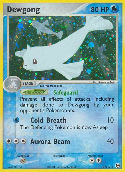Dewgong (3/112) [EX: FireRed & LeafGreen] - Comfy Hobbies