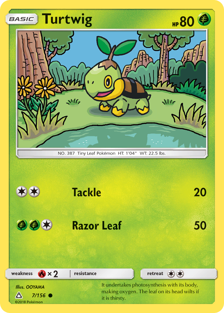 Turtwig (7/156) [Sun & Moon: Ultra Prism] - Comfy Hobbies