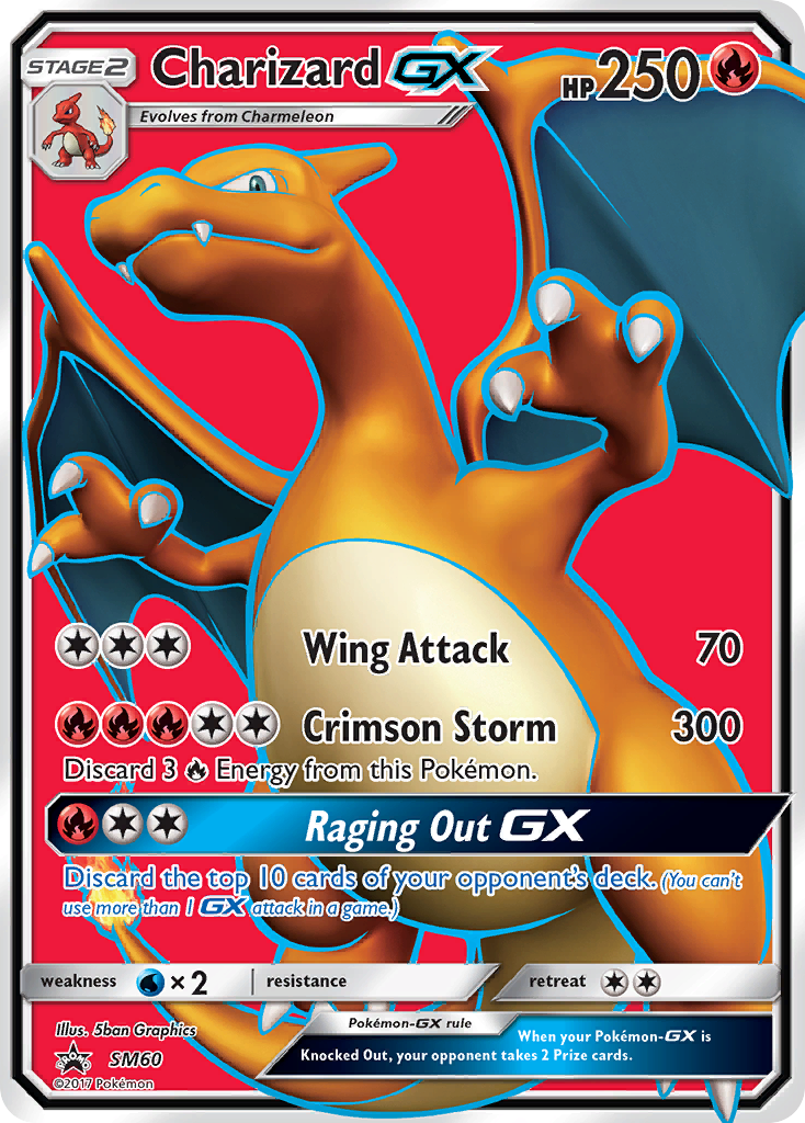 Charizard GX (SM60) [Sun & Moon: Black Star Promos] - Comfy Hobbies