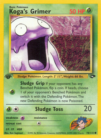 Koga's Grimer (78/132) [Gym Challenge 1st Edition] - Comfy Hobbies