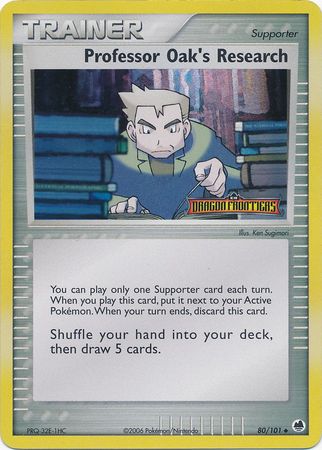 Professor Oak's Research (80/101) (Stamped) [EX: Dragon Frontiers] - Comfy Hobbies