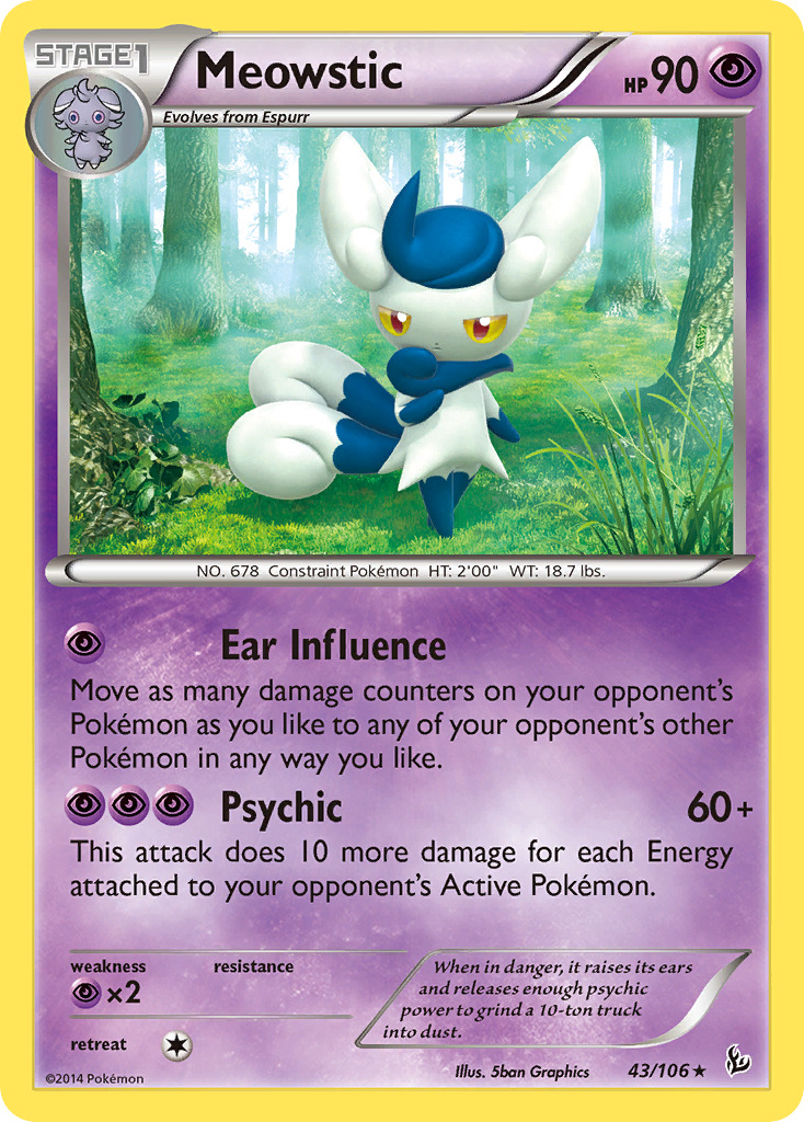Meowstic (43/106) [XY: Flashfire] - Comfy Hobbies