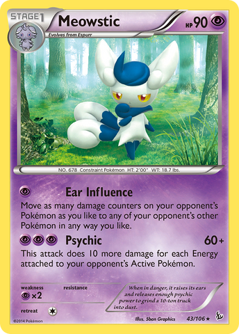 Meowstic (43/106) [XY: Flashfire] - Comfy Hobbies