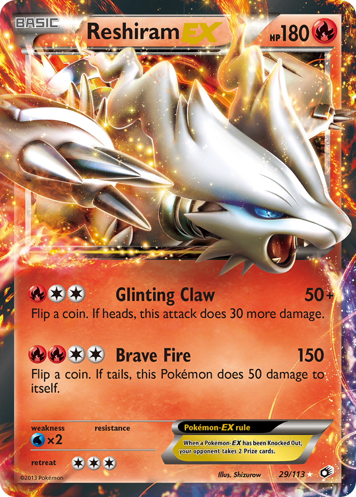 Reshiram EX (29/113) [Black & White: Legendary Treasures] - Comfy Hobbies