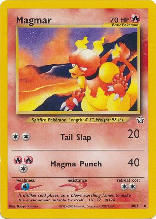 Magmar (40/111) [Neo Genesis Unlimited] - Comfy Hobbies
