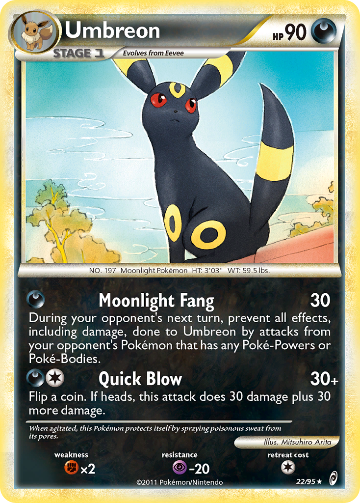 Umbreon (22/95) [HeartGold & SoulSilver: Call of Legends] - Comfy Hobbies