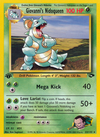 Giovanni's Nidoqueen (23/132) [Gym Challenge 1st Edition] - Comfy Hobbies