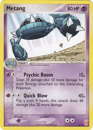 Metang (5/12) [EX: Trainer Kit 2 - Plusle] - Comfy Hobbies