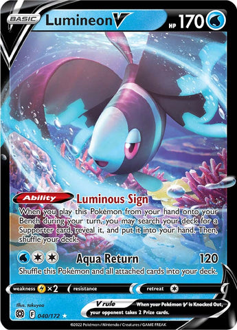 Lumineon V (040/172) [Sword & Shield: Brilliant Stars] - Comfy Hobbies