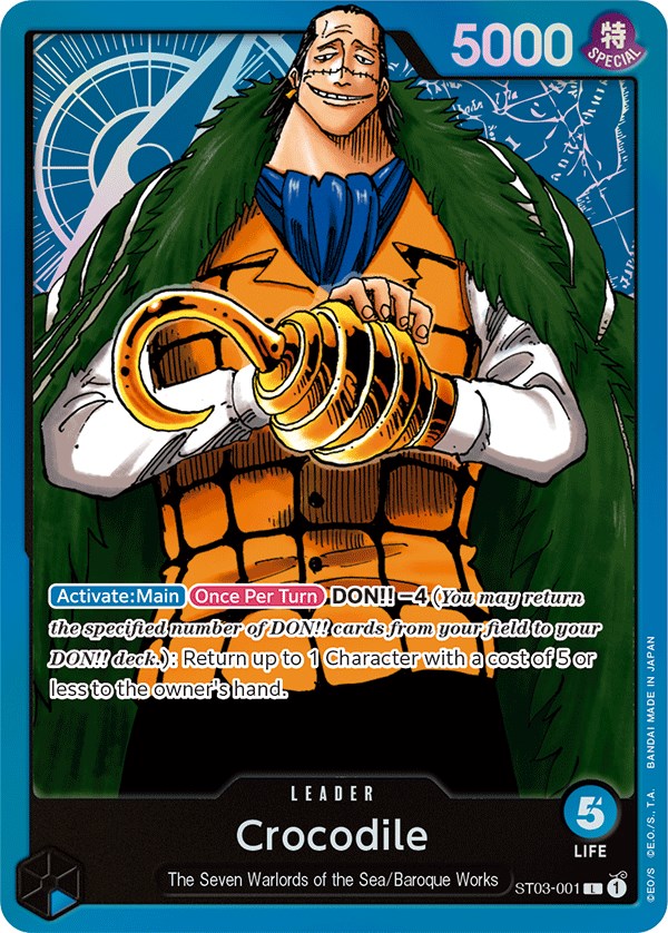 Crocodile (001) [Starter Deck: The Seven Warlords of The Sea] - Comfy Hobbies