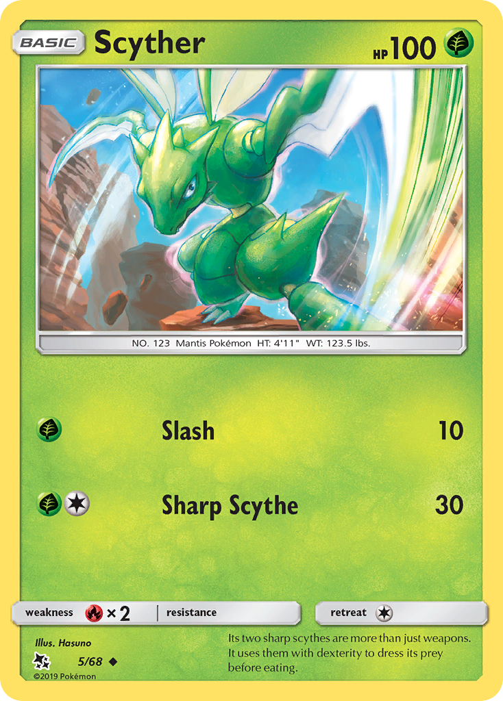 Scyther (5/68) [Sun & Moon: Hidden Fates] - Comfy Hobbies
