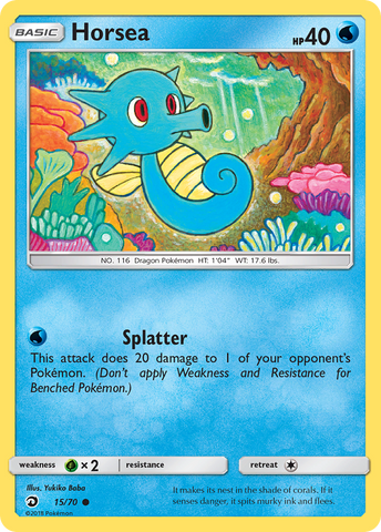 Horsea (15/70) [Sun & Moon: Dragon Majesty] - Comfy Hobbies