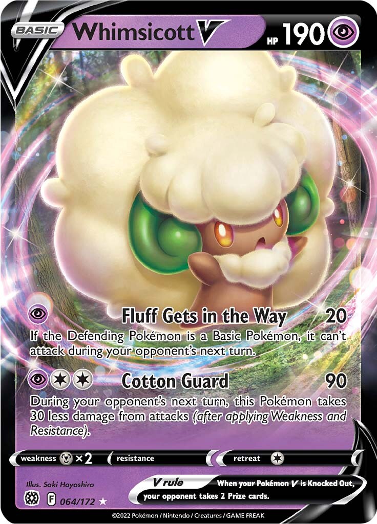 Whimsicott V (064/172) [Sword & Shield: Brilliant Stars] - Comfy Hobbies