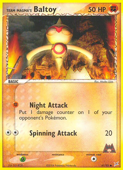 Team Magma's Baltoy (61/95) [EX: Team Magma vs Team Aqua] - Comfy Hobbies