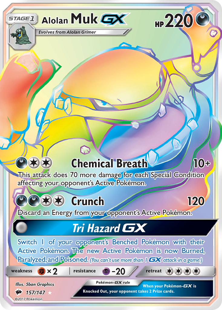 Alolan Muk GX (157/147) [Sun & Moon: Burning Shadows] - Comfy Hobbies