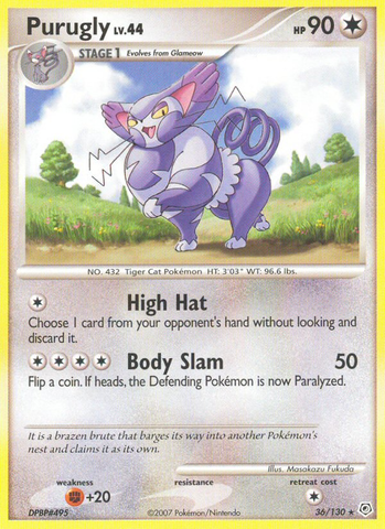 Purugly (36/130) [Diamond & Pearl: Base Set] - Comfy Hobbies