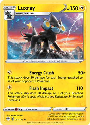 Luxray (051/172) [Sword & Shield: Brilliant Stars] - Comfy Hobbies