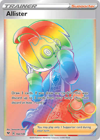 Allister (192/185) [Sword & Shield: Vivid Voltage] - Comfy Hobbies