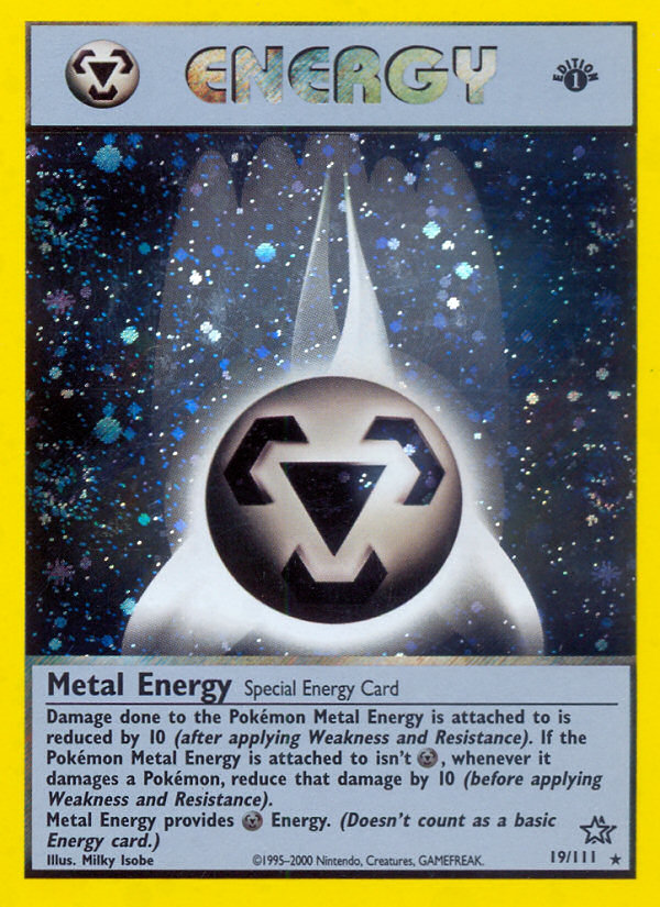 Metal Energy (19/111) [Neo Genesis 1st Edition] - Comfy Hobbies