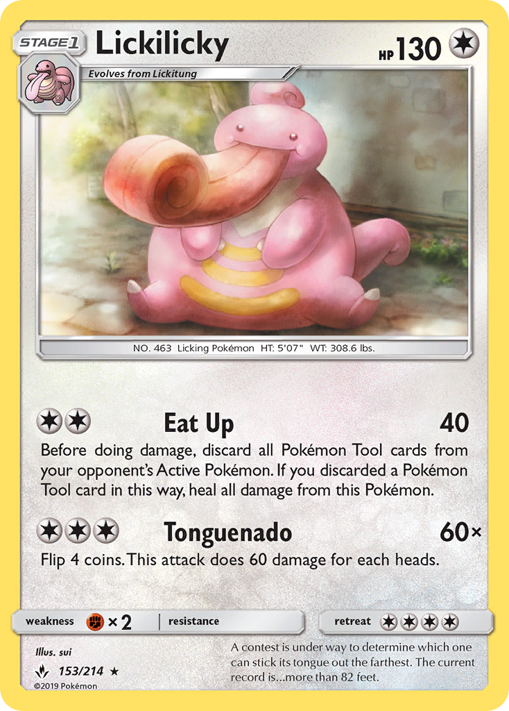 Lickilicky (153/214) [Sun & Moon: Unbroken Bonds] - Comfy Hobbies