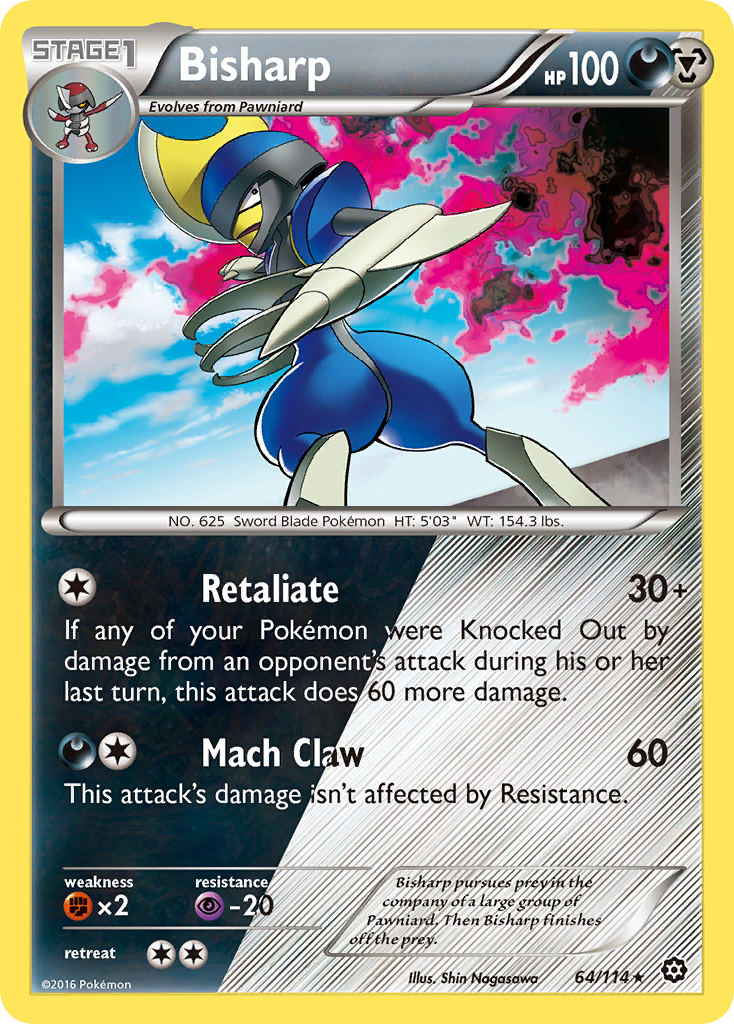 Bisharp (64/114) [XY: Steam Siege] - Comfy Hobbies