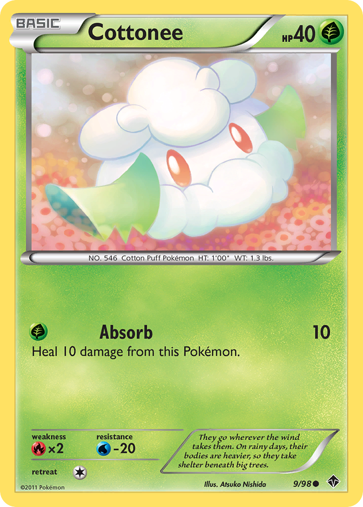 Cottonee (9/98) [Black & White: Emerging Powers] - Comfy Hobbies