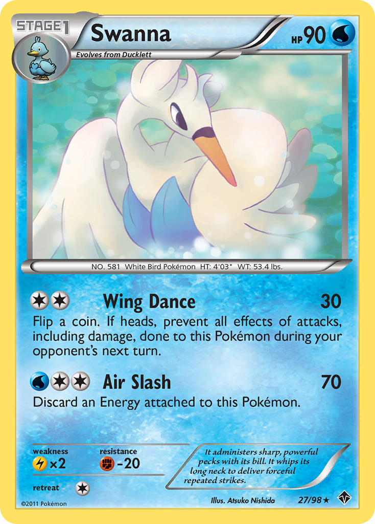 Swanna (27/98) [Black & White: Emerging Powers] - Comfy Hobbies