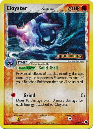 Cloyster (14/101) (Delta Species) (Stamped) [EX: Dragon Frontiers] - Comfy Hobbies