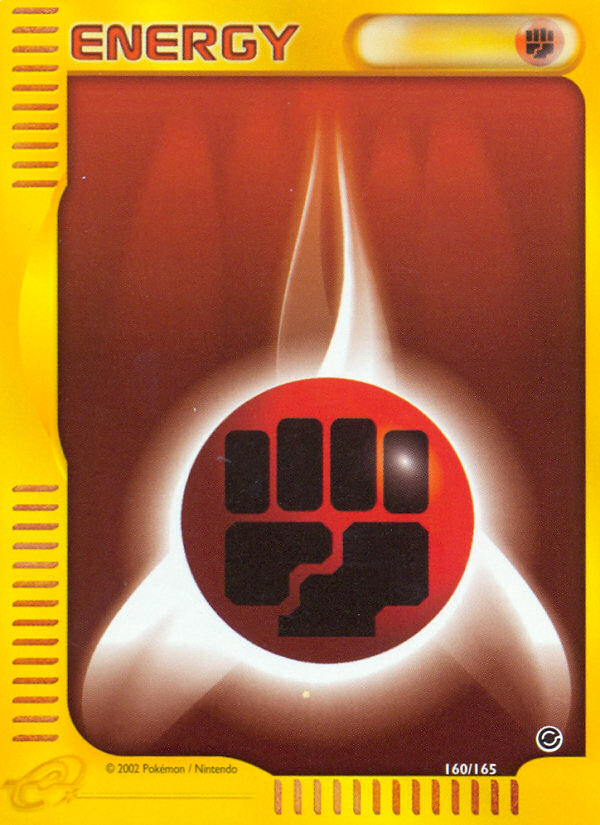 Fighting Energy (160/165) [Expedition: Base Set] - Comfy Hobbies