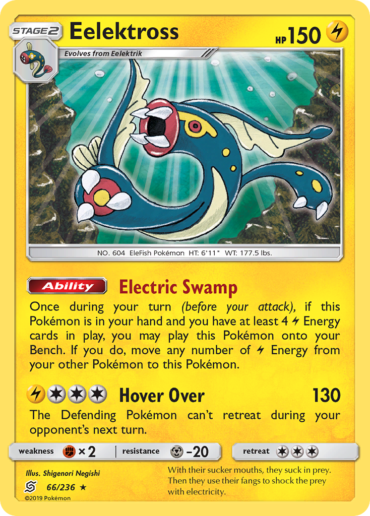 Eelektross (66/236) [Sun & Moon: Unified Minds] - Comfy Hobbies
