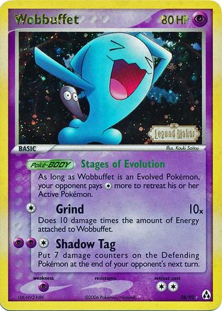 Wobbuffet (28/92) (Stamped) [EX: Legend Maker] - Comfy Hobbies